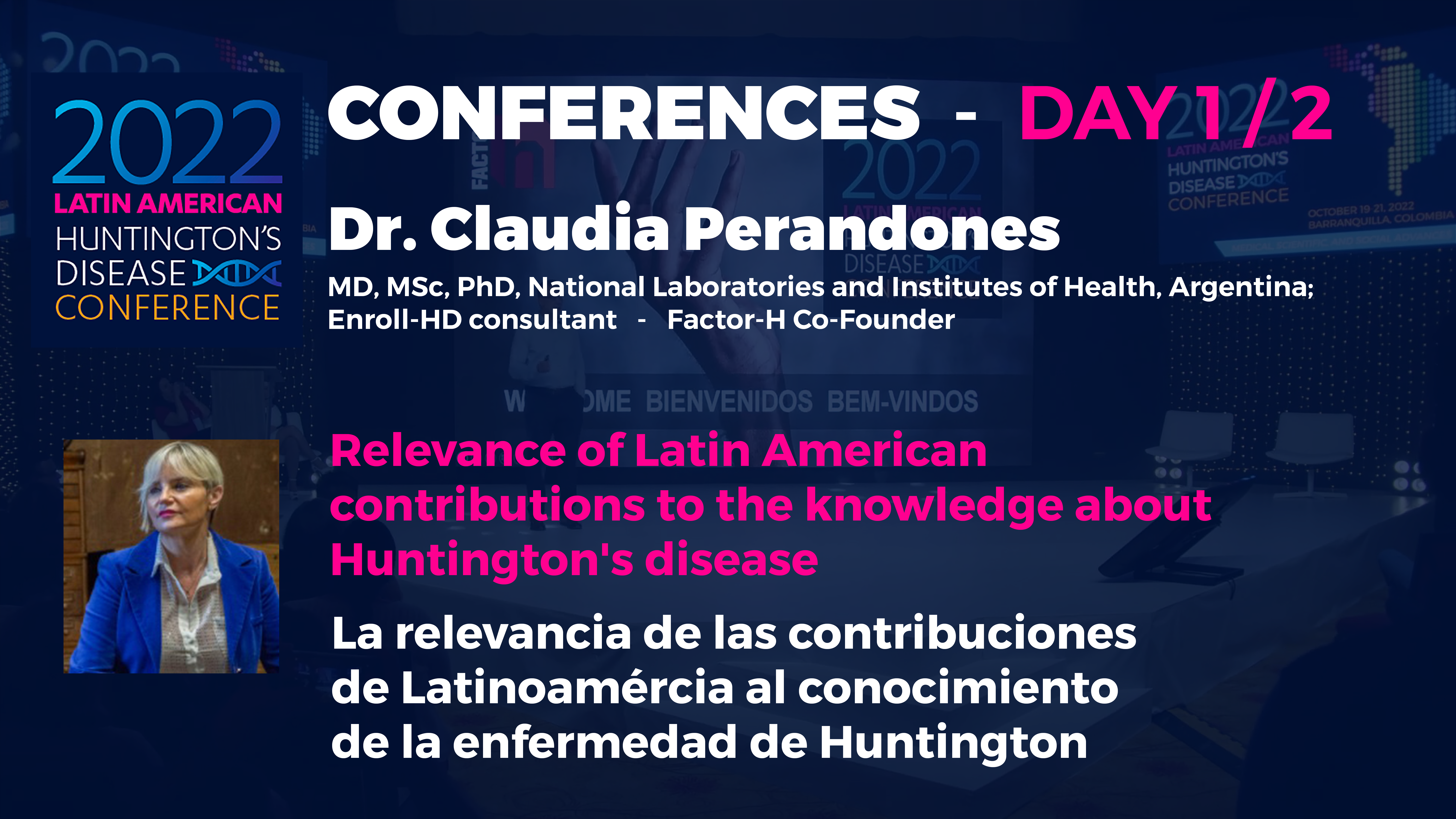 2022HDLatam Conferences Dia 1-C2: Dra. Claudia Perandones