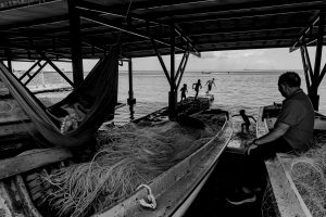 "La veda" is the period of time when fishing is forbidden.